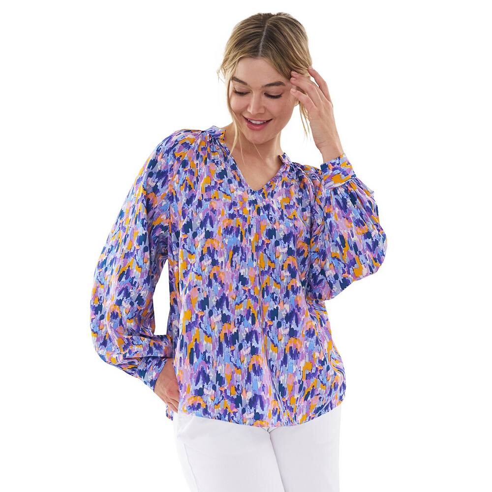 Женская блузка Ellos больших размеров с вырезом и рукавами, цвет True Blue Multi Print
Женская блузка Ellos больших размеров с вырезом и рукавами, цвет True Blue Multi Print