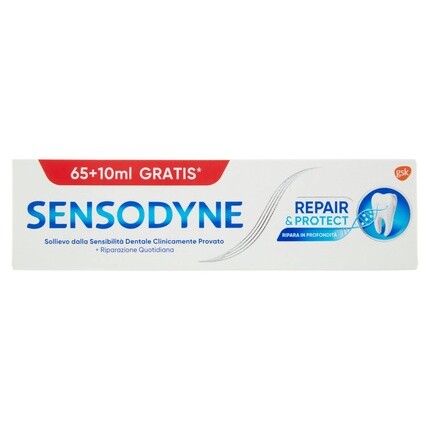 Зубная паста Sensodyne Repair & Protect для чувствительных зубов защищает от кариеса для ежедневного использования 75 мл
Зубная паста Sensodyne Repair & Protect для чувствительных зубов защищает от кариеса для ежедневного использования 75 мл