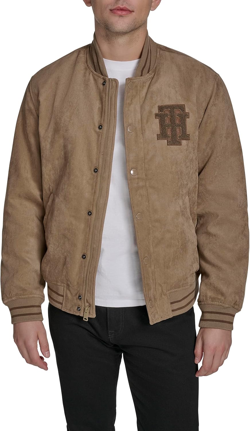 Мужская куртка-бомбер Tommy Hilfiger из искусственной замши с логотипом Varsity, Tan
Мужская куртка-бомбер Tommy Hilfiger из искусственной замши с логотипом Varsity, Tan