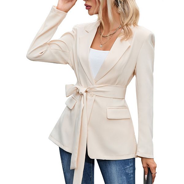 Женский повседневный блейзер с открытым передом и длинным рукавом Yesfashion, Beige
Женский повседневный блейзер с открытым передом и длинным рукавом Yesfashion, Beige