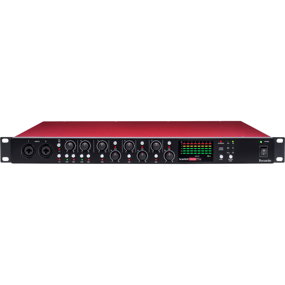 Микрофонный предусилитель Focusrite Scarlett OctoPre Rackmount 8-Channel SCARLETT-OCTOPRE
Микрофонный предусилитель Focusrite Scarlett OctoPre Rackmount 8-Channel SCARLETT-OCTOPRE
