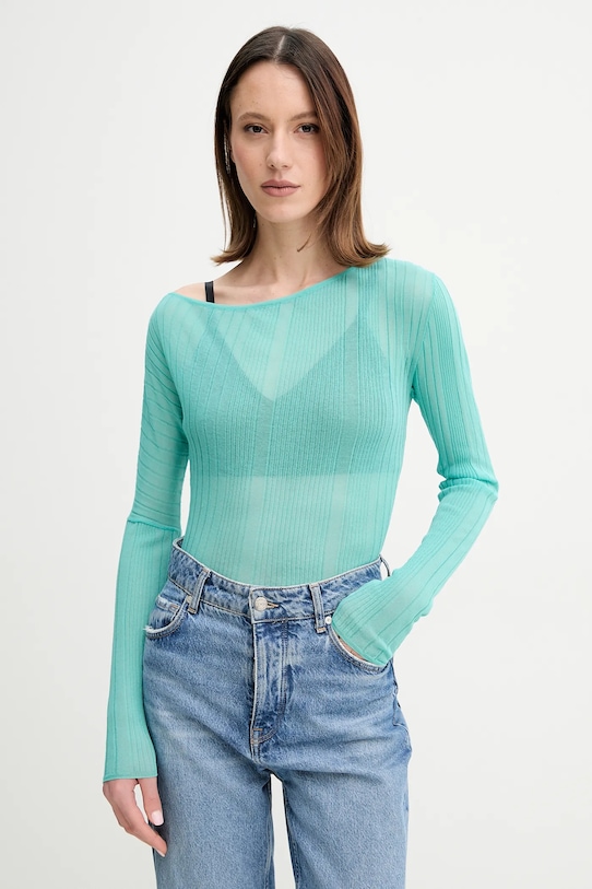 Свитер Pinko, бирюзовый 
Свитер Pinko, бирюзовый