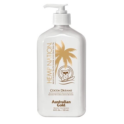 Hemp Nation Cocoa Dreams Средство для загара с темным бронзатором Derma 18 унций, Australian Gold 
Hemp Nation Cocoa Dreams Средство для загара с темным бронзатором Derma 18 унций, Australian Gold