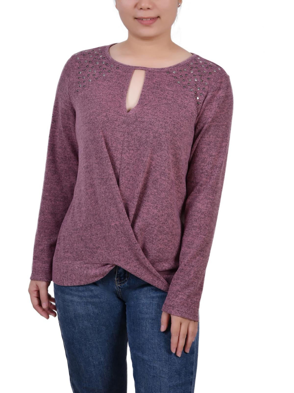 Женская декорированная трикотажная блузка Petites NY Collection, цвет mauve
Женская декорированная трикотажная блузка Petites NY Collection, цвет mauve