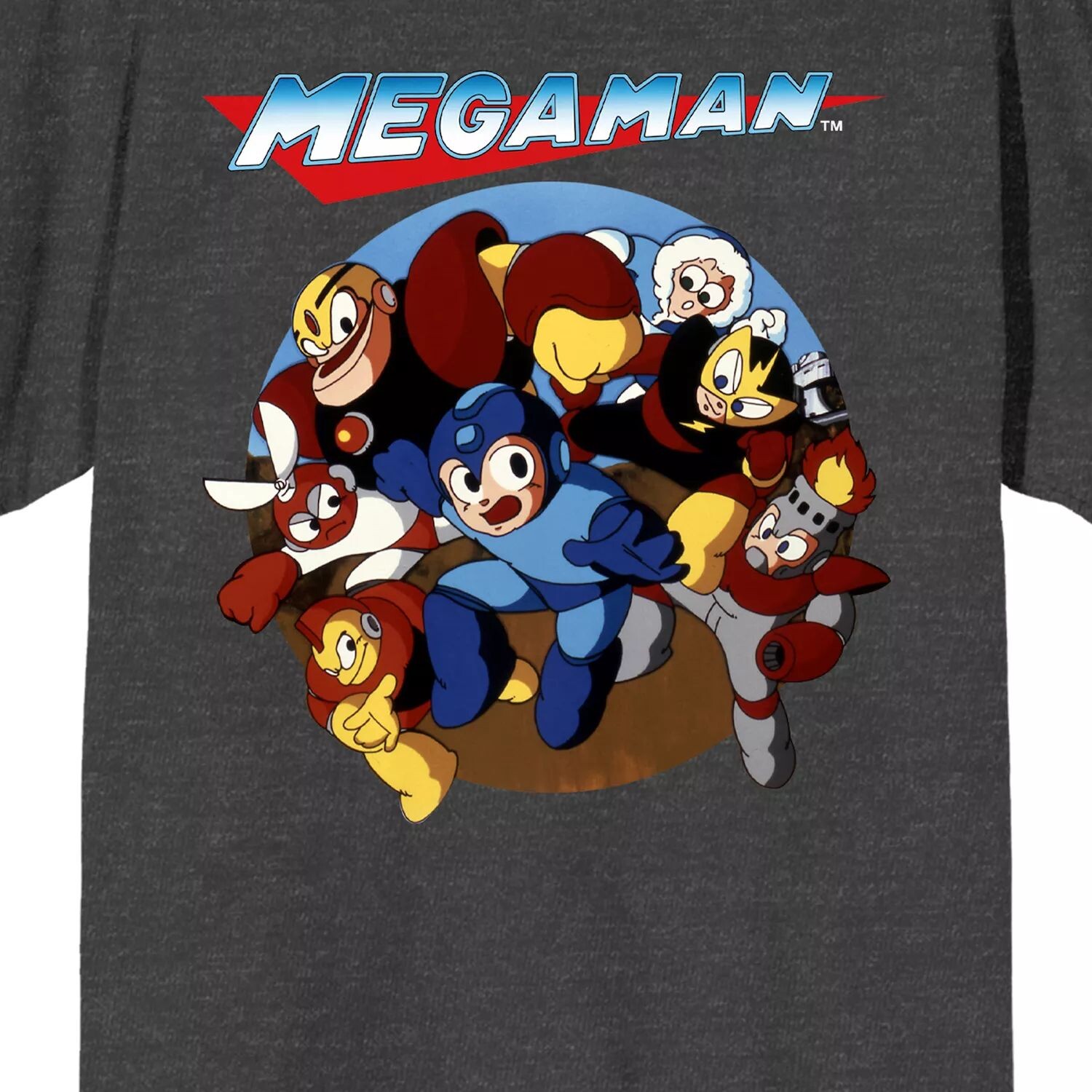 Мужская винтажная футболка с персонажами Capcom MegaMan Licensed Character
Мужская винтажная футболка с персонажами Capcom MegaMan Licensed Character