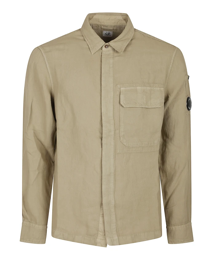 Рубашка с линзой C.P. Company, бежевый
Рубашка с линзой C.P. Company, бежевый