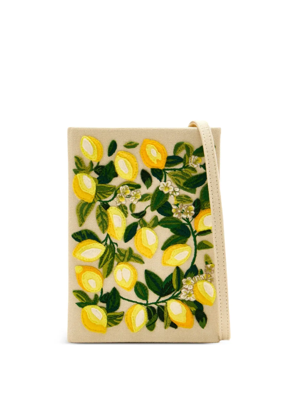 Сумка-клатч с вышитым лимоном Olympia Le-Tan, нейтральный
Сумка-клатч с вышитым лимоном Olympia Le-Tan, нейтральный