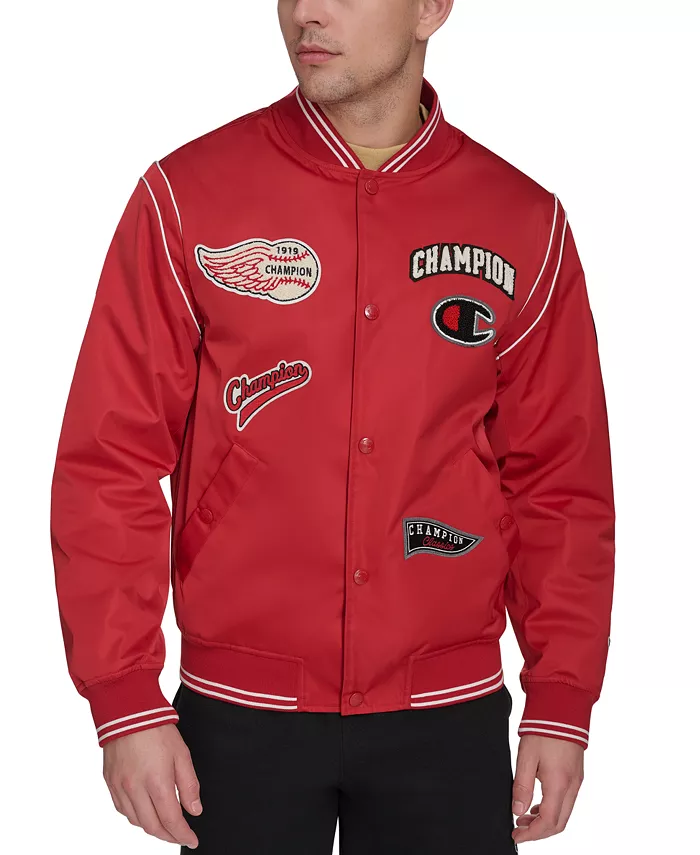 Мужская бомбер Varsity Patch Champion, красный
Мужская бомбер Varsity Patch Champion, красный