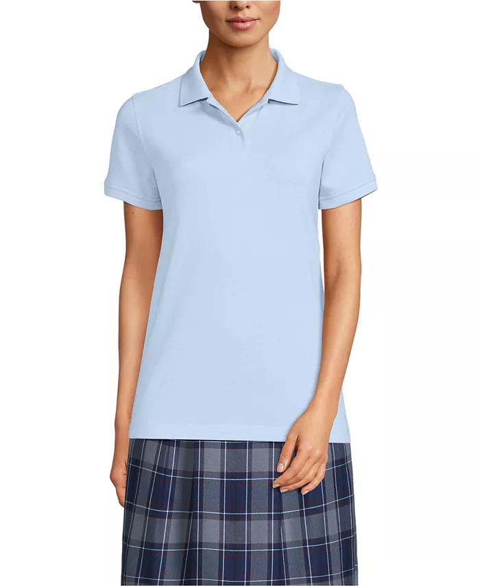 Женская школьная форма: поло с коротким рукавом из сетчатой ткани Lands' End, синий
Женская школьная форма: поло с коротким рукавом из сетчатой ткани Lands' End, синий
