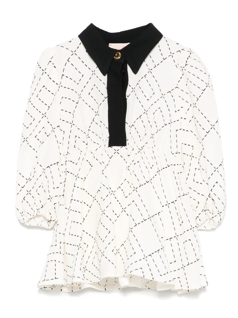 Платье с геометрическим принтом и рукавами-буфами Elisabetta Franchi La Mia Bambina, белый
Платье с геометрическим принтом и рукавами-буфами Elisabetta Franchi La Mia Bambina, белый