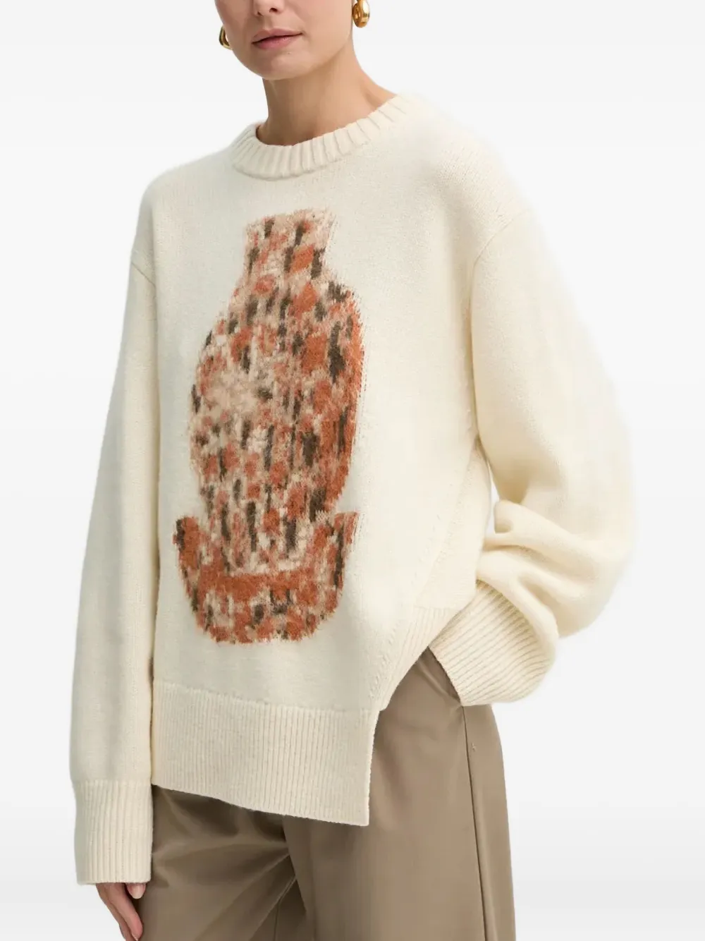 Свитер с абстрактным узором AERON, нейтральный
Свитер с абстрактным узором AERON, нейтральный