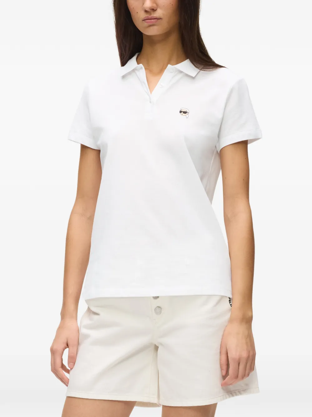 Рубашка поло с нашивкой-логотипом Karl Lagerfeld, белый
Рубашка поло с нашивкой-логотипом Karl Lagerfeld, белый