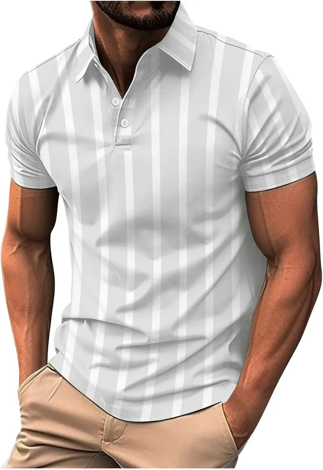 Мужская поло для гольфа Slim Fit с коротким рукавом и лацканом QUNPIU
Мужская поло для гольфа Slim Fit с коротким рукавом и лацканом QUNPIU