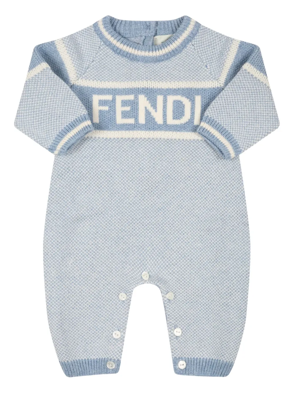 Комбинезон с вышитым логотипом FENDI KIDS, синий
Комбинезон с вышитым логотипом FENDI KIDS, синий