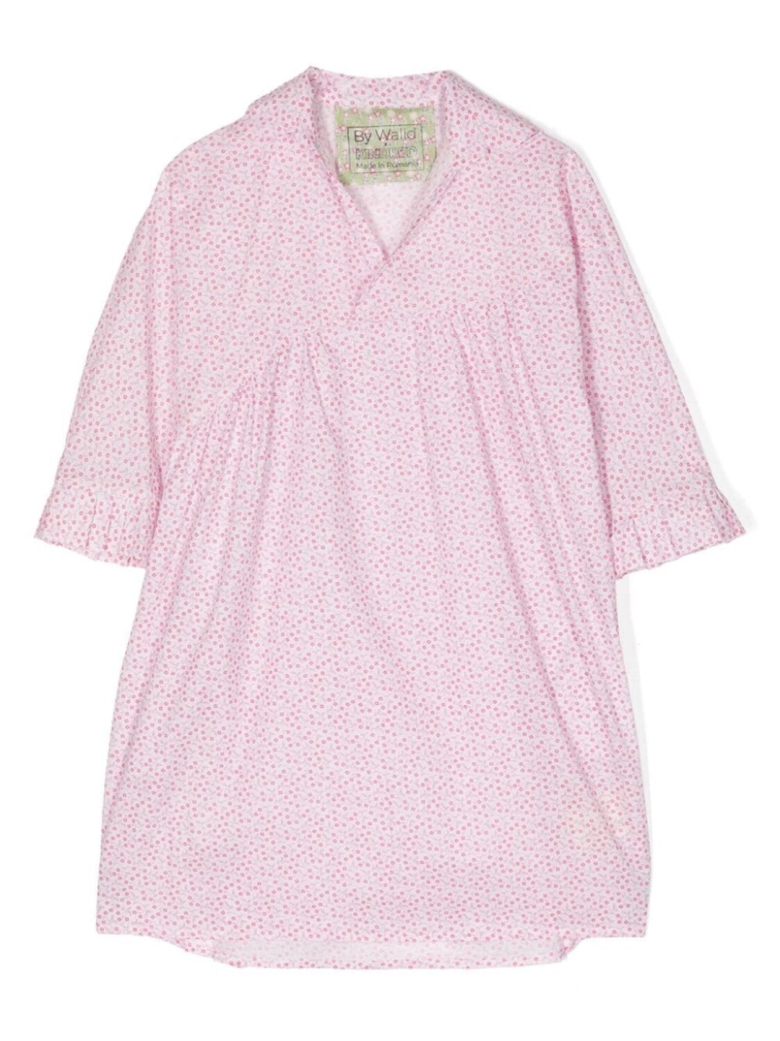 By Walid платье с цветочным принтом, розовый 
By Walid платье с цветочным принтом, розовый