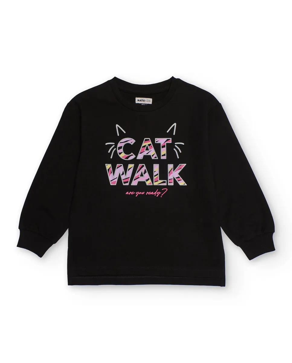 Черное детское худи с принтом «CAT WALK» Tuc tuc
Черное детское худи с принтом «CAT WALK» Tuc tuc