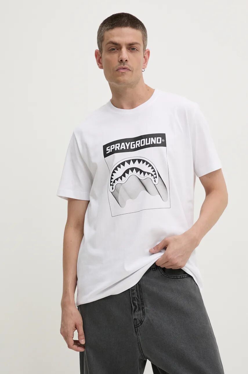 Футболка Sprayground из хлопка, белый
Футболка Sprayground из хлопка, белый