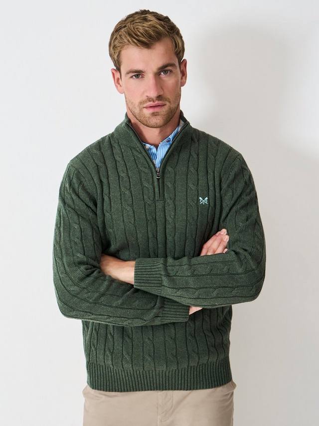 Вязаный джемпер из хлопка Crew Clothing, Forest Green
Вязаный джемпер из хлопка Crew Clothing, Forest Green