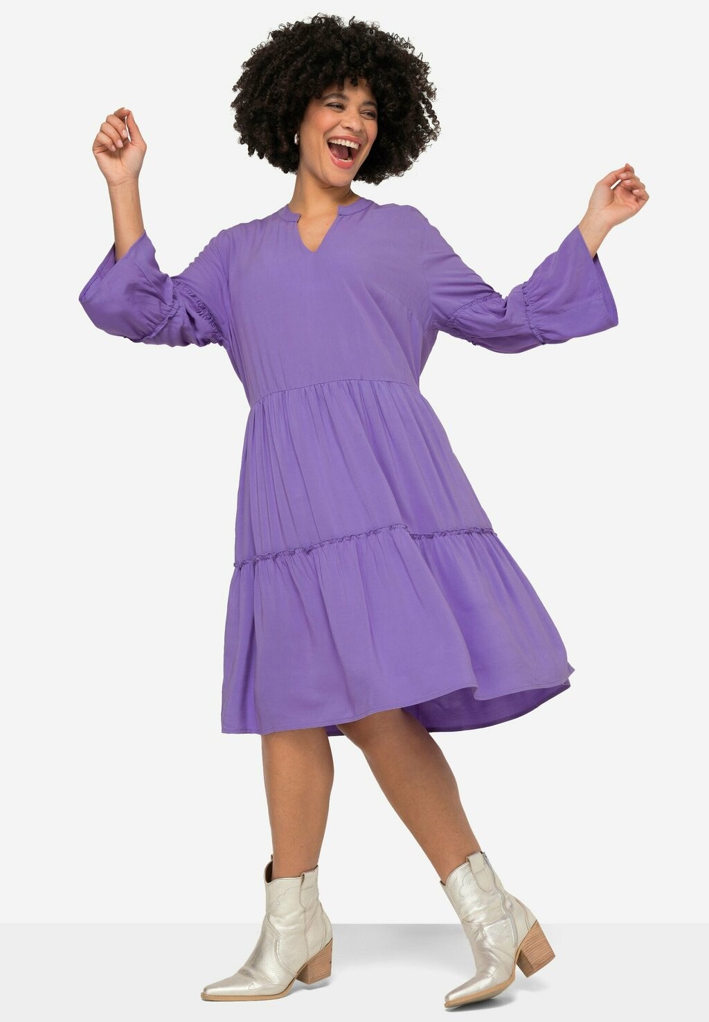 Повседневное платье A-LINIE-AUSSCHNITT 3/4-ÄRMEL Angel of Style, фиолетовый
Повседневное платье A-LINIE-AUSSCHNITT 3/4-ÄRMEL Angel of Style, фиолетовый