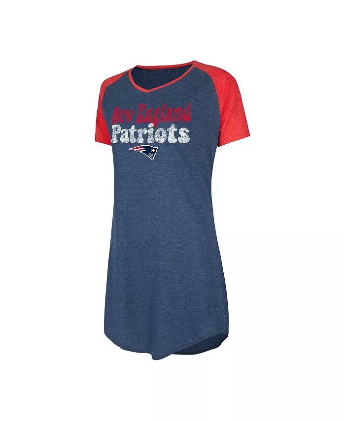 Женская темно-синяя, красная состаренная ночная рубашка New England Patriots реглан с V-образным вырезом Concepts Sport
Женская темно-синяя, красная состаренная ночная рубашка New England Patriots реглан с V-образным вырезом Concepts Sport