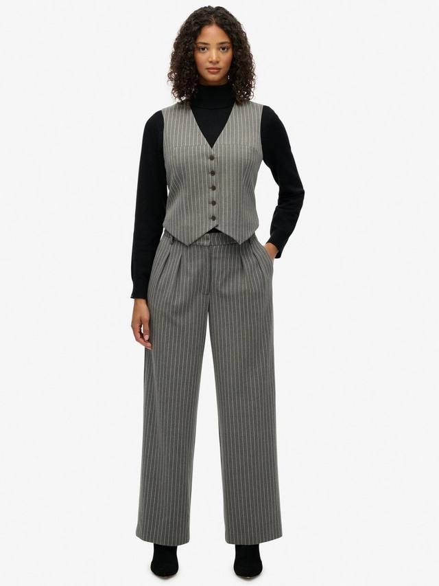 Широкие брюки прямого кроя с завышенной талией Superdry, Grey Pinstripe
Широкие брюки прямого кроя с завышенной талией Superdry, Grey Pinstripe