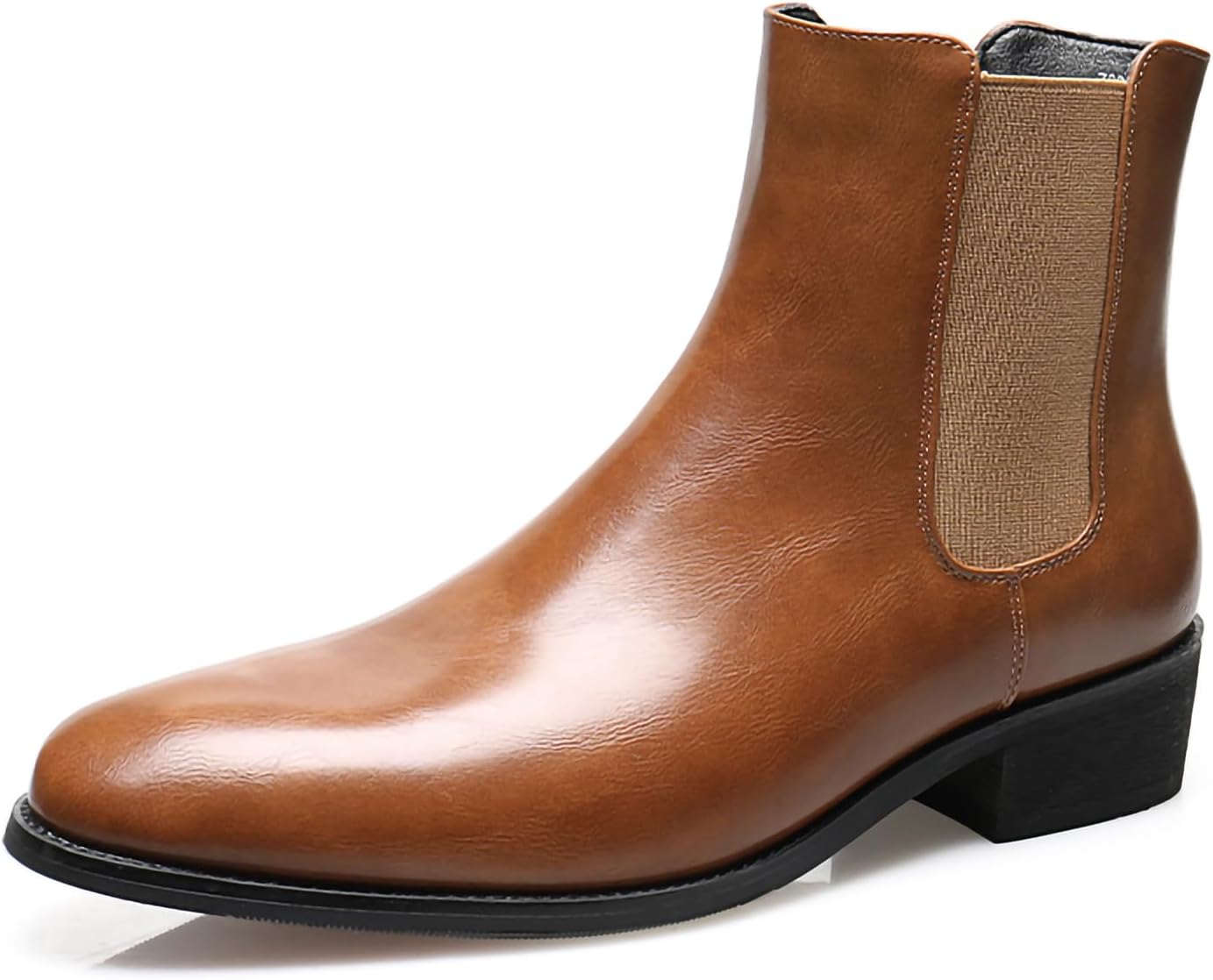 Мужские ботинки Челси из полированной искусственной кожи, повседневные ботинки с застежкой без шнурков до щиколотки, классические ботинки с округлым носком для мужчин Generic, коричневый
Мужские ботинки Челси из полированной искусственной кожи, повседневные ботинки с застежкой без шнурков до щиколотки, классические ботинки с округлым носком для мужчин Generic, коричневый