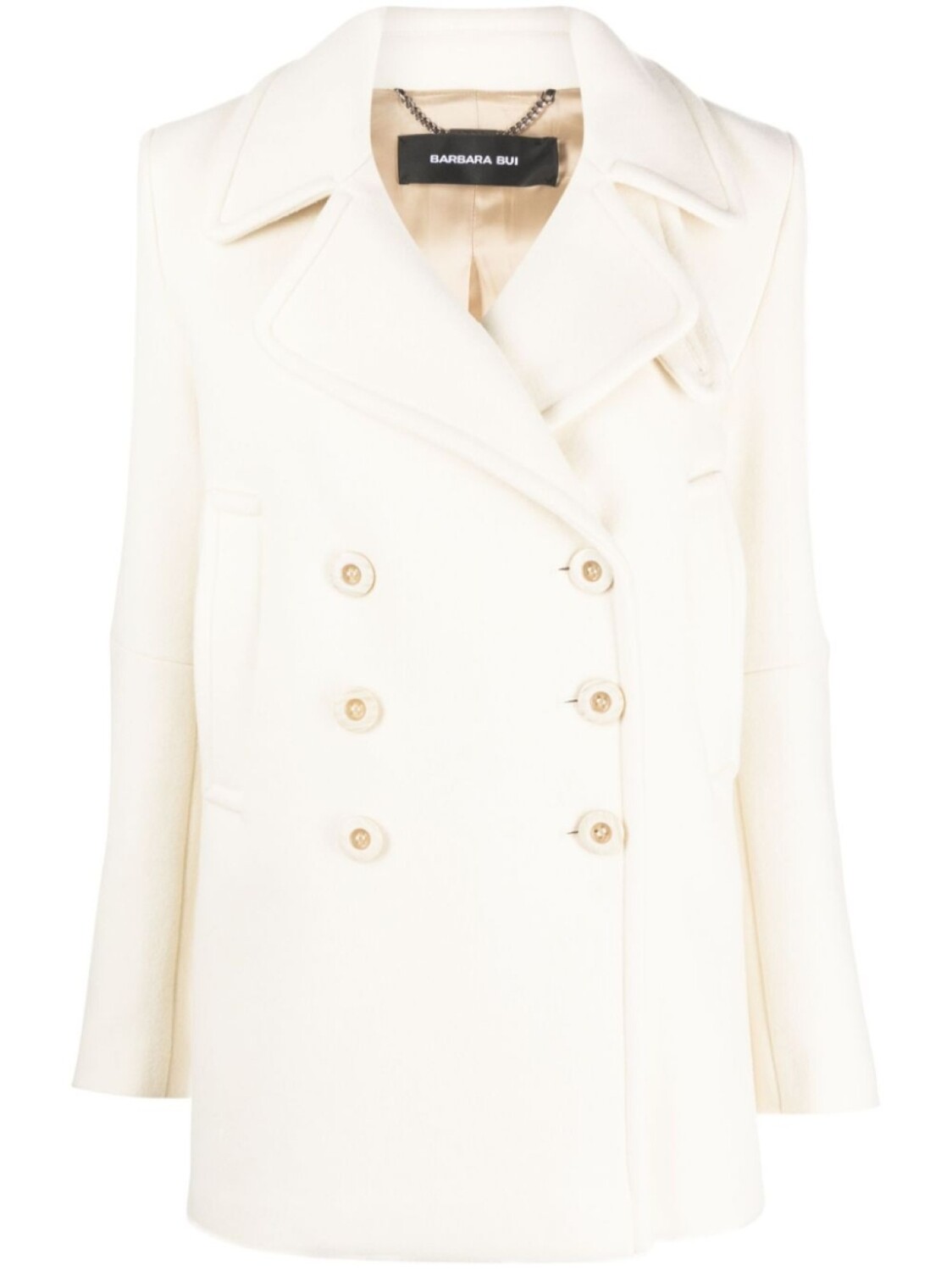 Фетровый бушлат с заостренными лацканами Barbara Bui, нейтральный цвет
Фетровый бушлат с заостренными лацканами Barbara Bui, нейтральный цвет