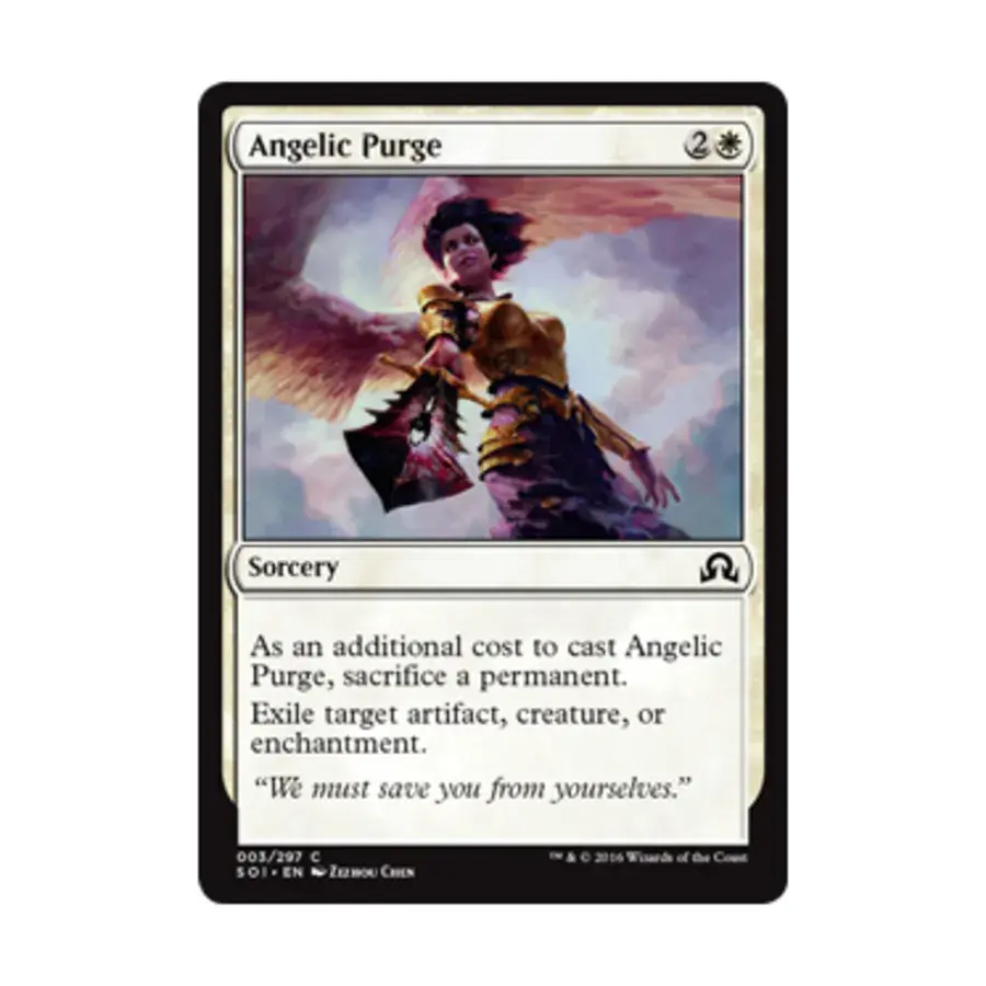 CCG Ангельское очищение (С) (Фольга), MTG - Shadows Over Innistrad
CCG Ангельское очищение (С) (Фольга), MTG - Shadows Over Innistrad