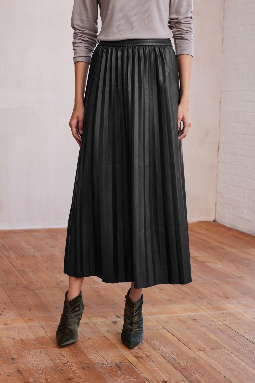 Плиссированная юбка миди из полиуретана Next, черный
Плиссированная юбка миди из полиуретана Next, черный