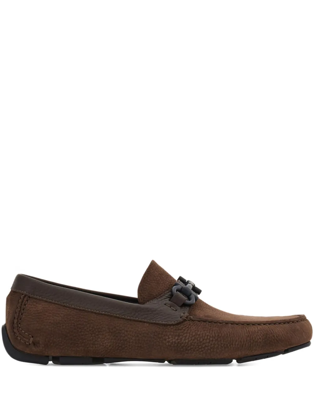 Лоферы с декором Gancini Ferragamo, коричневый
Лоферы с декором Gancini Ferragamo, коричневый