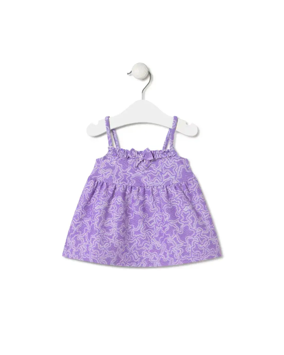 Платье для девочки на бретелях с принтом Kaos Tous, сиреневый
Платье для девочки на бретелях с принтом Kaos Tous, сиреневый