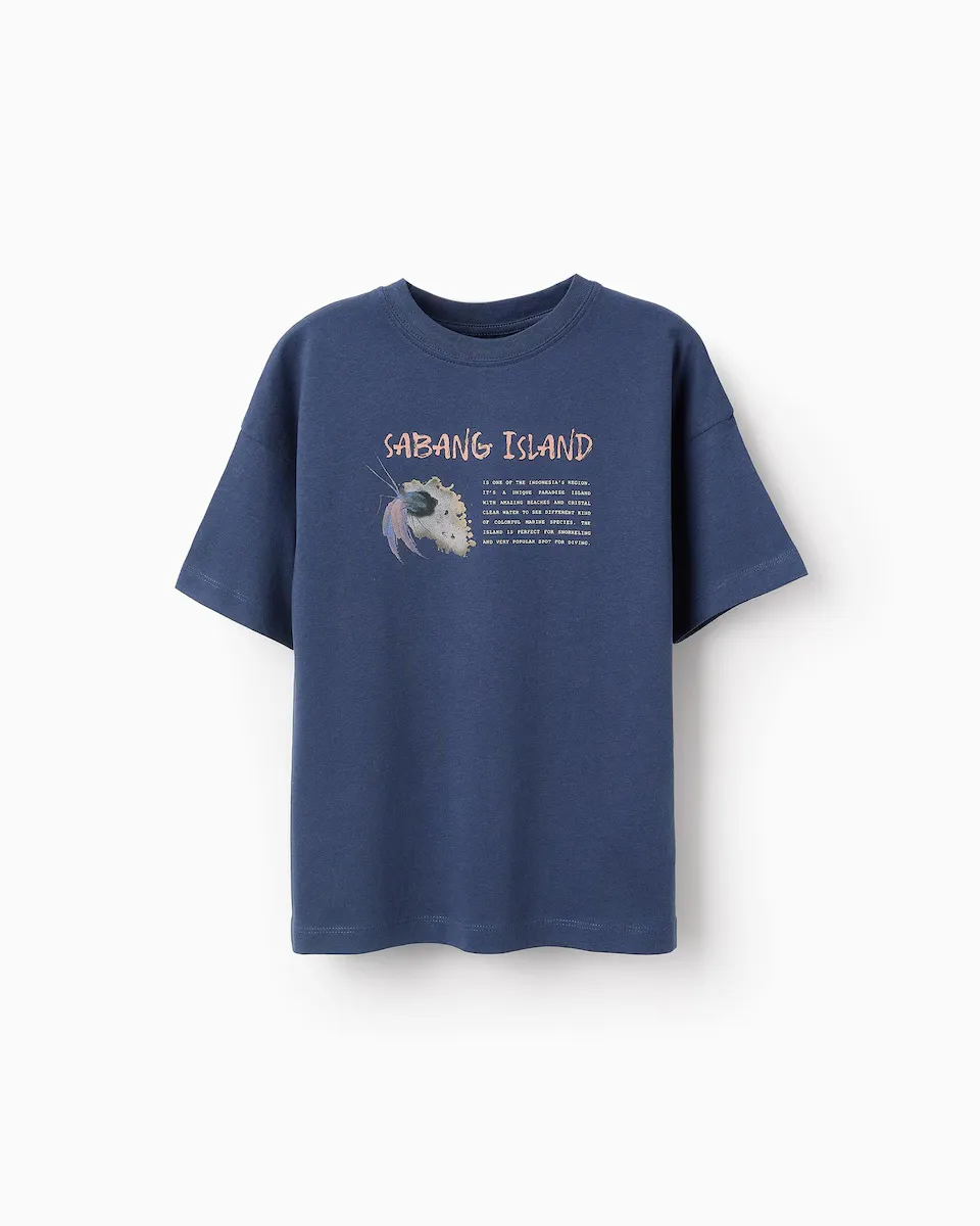 Футболка для мальчика с короткими рукавами и принтом спереди Zippy, темно-синий
Футболка для мальчика с короткими рукавами и принтом спереди Zippy, темно-синий