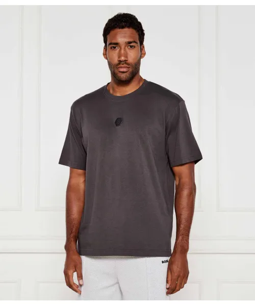 Футболка будущего Relaxed fit Boss Green, серый 
Футболка будущего Relaxed fit Boss Green, серый