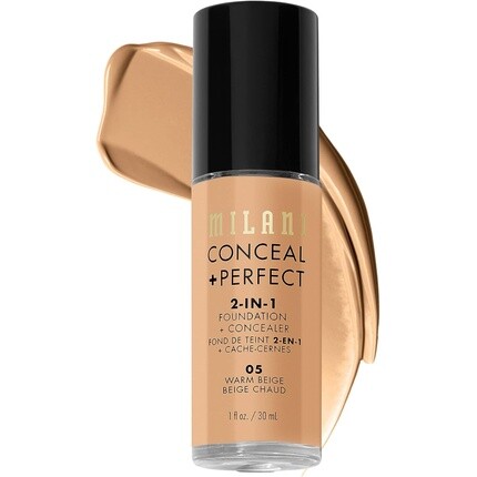 MILANI Conceal + Perfect Тональный крем 2-в-1 + Консилер Warm Beige 30мл
MILANI Conceal + Perfect Тональный крем 2-в-1 + Консилер Warm Beige 30мл