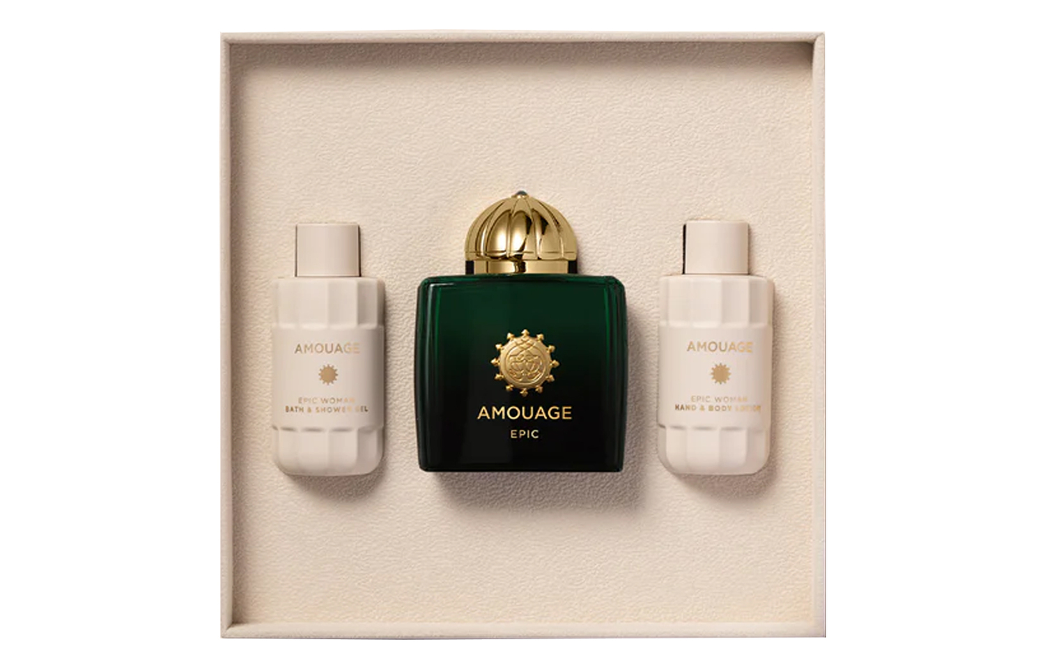 Набор женской парфюмерии Epic Iconic, туалетная вода EDP 100 мл + гель для душа 60 мл + лосьон для тела 60 мл AMOUAGE
Набор женской парфюмерии Epic Iconic, туалетная вода EDP 100 мл + гель для душа 60 мл + лосьон для тела 60 мл AMOUAGE
