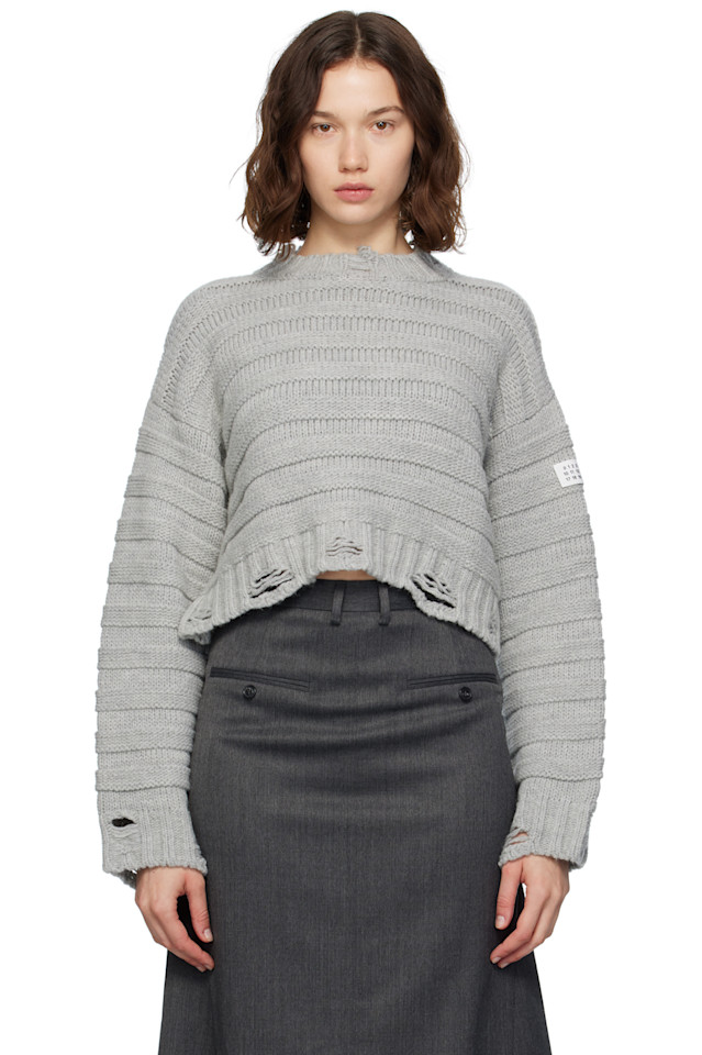 Шерстяной свитер Mm6 Maison Margiela, цвет polished palladio 
Шерстяной свитер Mm6 Maison Margiela, цвет polished palladio