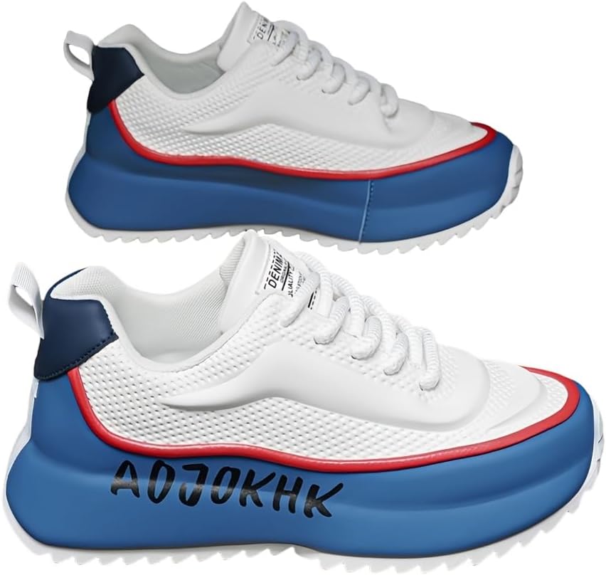 Летние мужские спортивные кроссовки больших размеров из дышащей сетчатой ткани, мягкие и удобные, для повседневной модной носки Clolinde, синий
Летние мужские спортивные кроссовки больших размеров из дышащей сетчатой ткани, мягкие и удобные, для повседневной модной носки Clolinde, синий