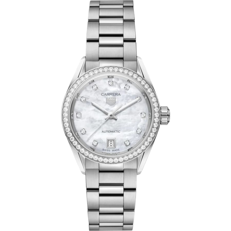 Tag Heuer Carrera Автоматические женские часы из перламутровой стали с бриллиантами WBN2414.BA0621, цвет mother of pearl
Tag Heuer Carrera Автоматические женские часы из перламутровой стали с бриллиантами WBN2414.BA0621, цвет mother of pearl