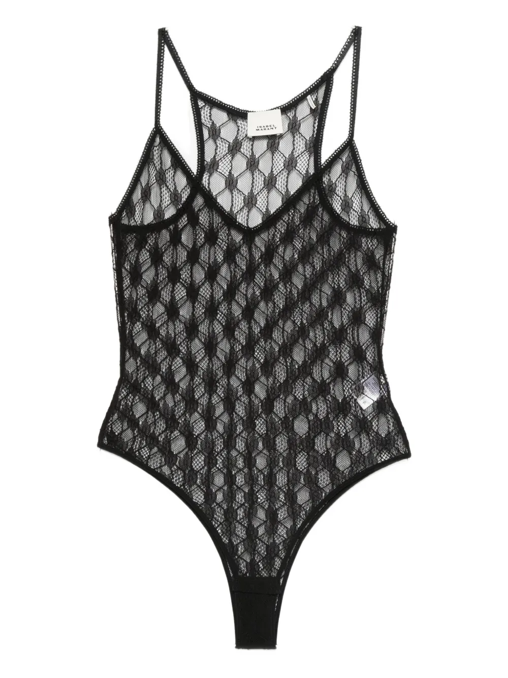 Боди из кружева с геометрическим узором ISABEL MARANT, черный
Боди из кружева с геометрическим узором ISABEL MARANT, черный