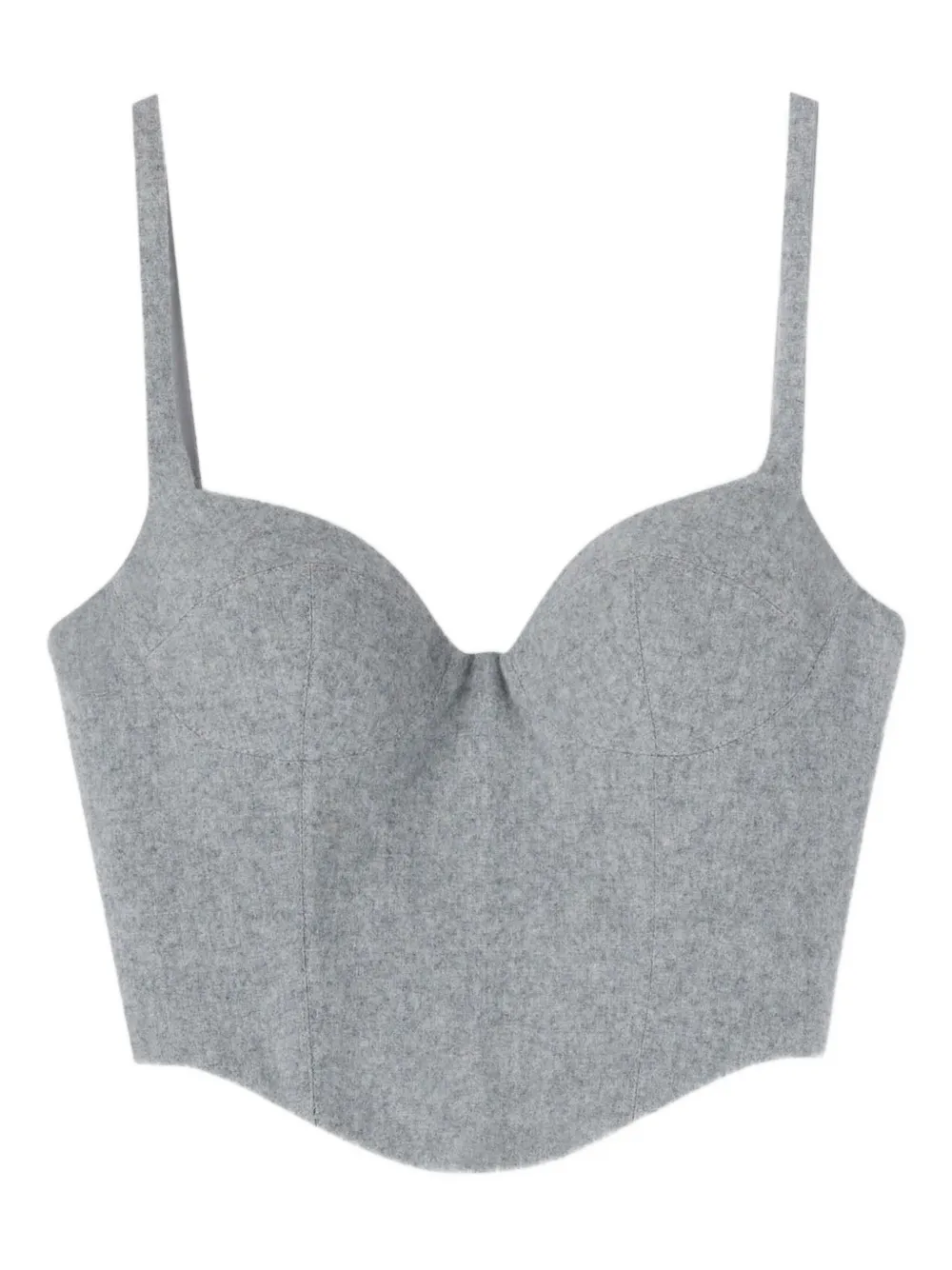 Шерстяной топ-бюстье Ermanno Scervino, серый
Шерстяной топ-бюстье Ermanno Scervino, серый
