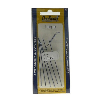 Interdent 1.2/8.0 Large - Межзубной ершик Duodent
Interdent 1.2/8.0 Large - Межзубной ершик Duodent
