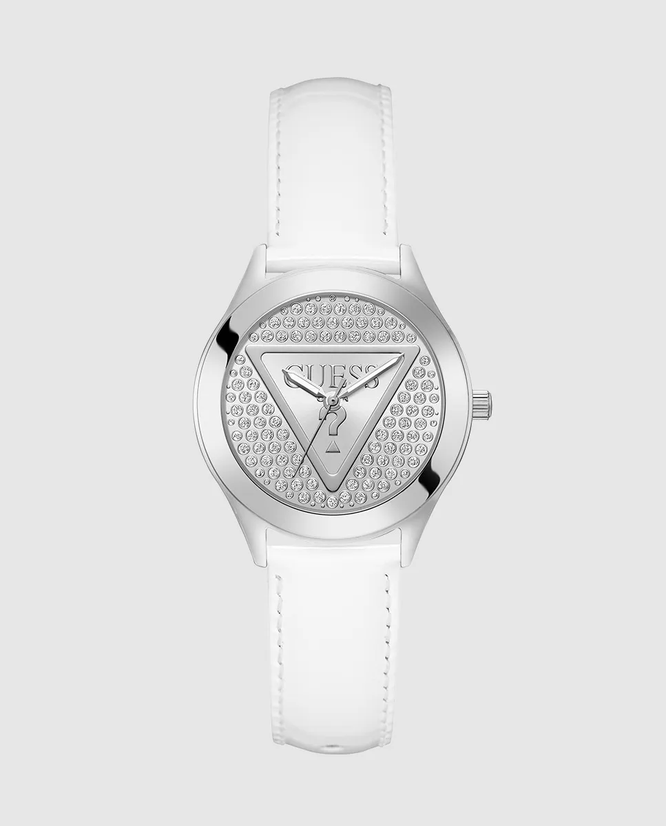 Женские часы Glitz plate GW0745L3 с кожаным и белым ремешком Guess, белый
Женские часы Glitz plate GW0745L3 с кожаным и белым ремешком Guess, белый