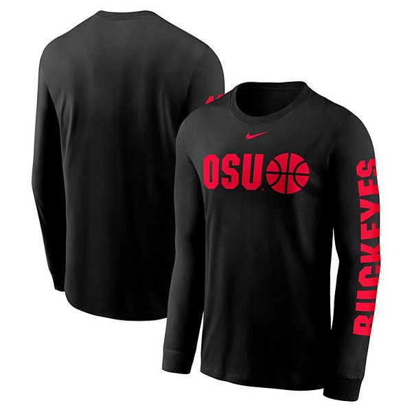 Мужская черная баскетбольная футболка Ohio State Buckeyes Icon с длинным рукавом Nike
Мужская черная баскетбольная футболка Ohio State Buckeyes Icon с длинным рукавом Nike