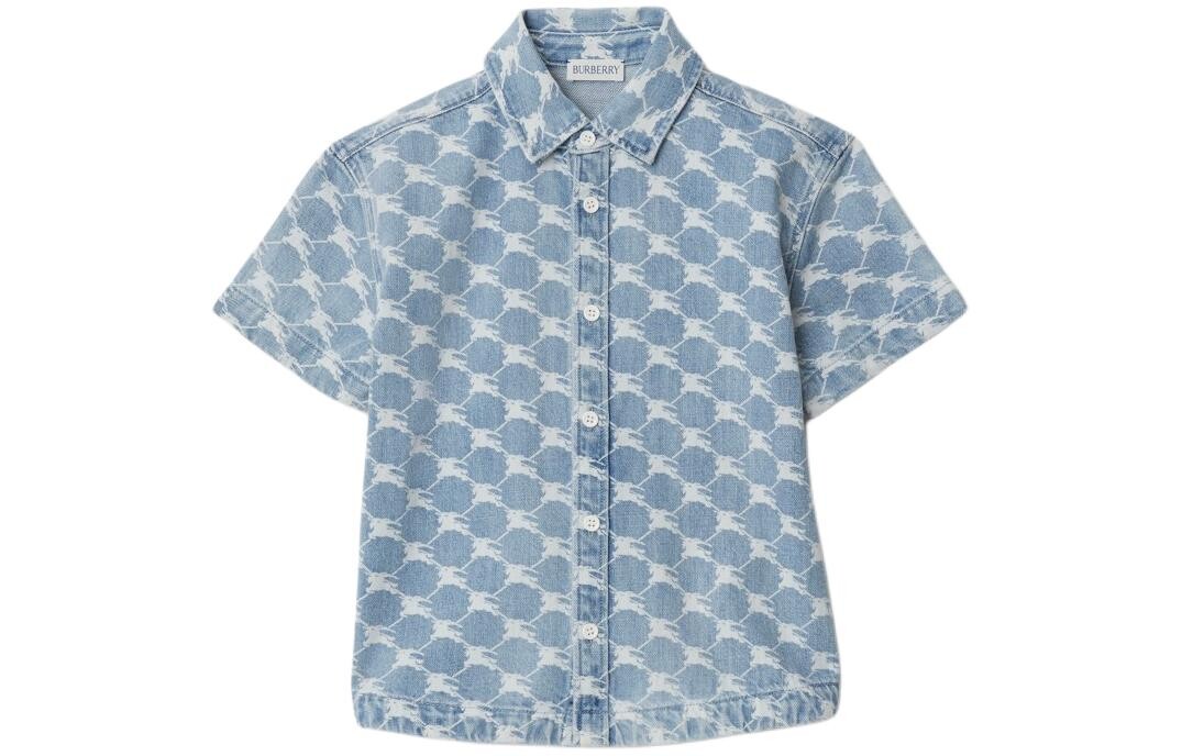 Рубашка детская Burberry с узором, светло-голубой
Рубашка детская Burberry с узором, светло-голубой