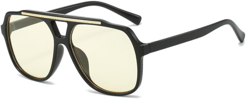 Женские солнцезащитные очки с двойной перемычкой, модные очки с прозрачными линзами с градиентом цвета "океан", солнцезащитные очки UV400 для мужчин MUTYNE, Black Yellow
Женские солнцезащитные очки с двойной перемычкой, модные очки с прозрачными линзами с градиентом цвета "океан", солнцезащитные очки UV400 для мужчин MUTYNE, Black Yellow