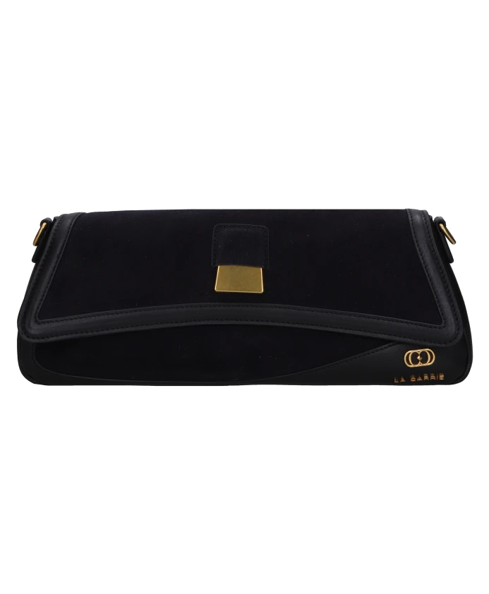 Сумка неправильной формы, изготовленная из кожи и замши. La Carrie, черный
Сумка неправильной формы, изготовленная из кожи и замши. La Carrie, черный