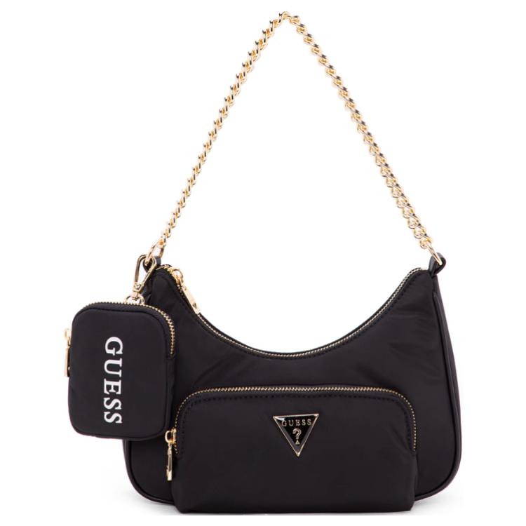 GUESS Тканевая сумка через плечо среднего размера женская черная, Black
GUESS Тканевая сумка через плечо среднего размера женская черная, Black