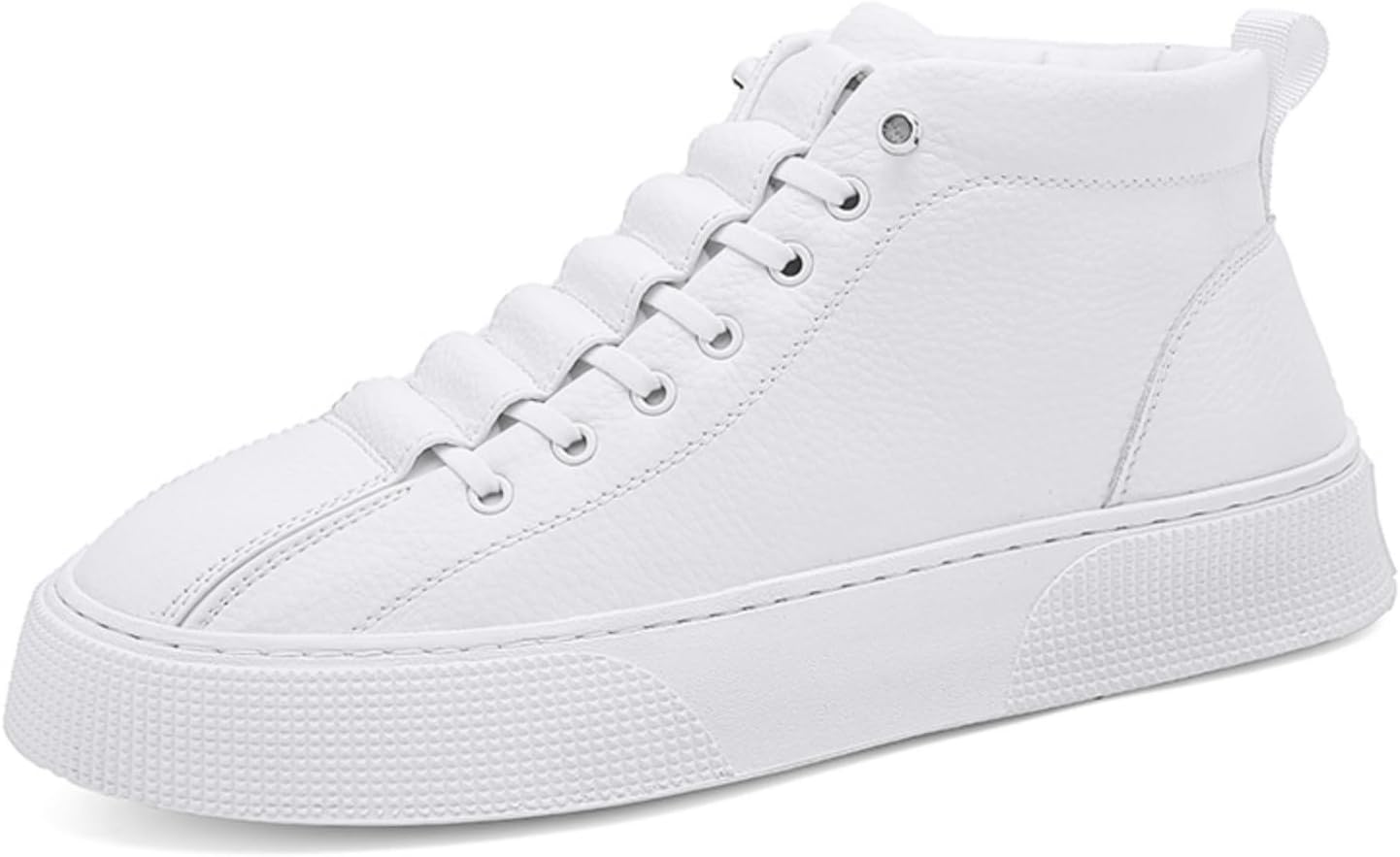 Мужские высокие кожаные кроссовки белого и черного цвета, противоскользящие повседневные туфли на шнуровке с модным дизайном, толстой резиновой подошвой для городской носки и ежедневных прогулок Kelibasi
Мужские высокие кожаные кроссовки белого и черного цвета, противоскользящие повседневные туфли на шнуровке с модным дизайном, толстой резиновой подошвой для городской носки и ежедневных прогулок Kelibasi