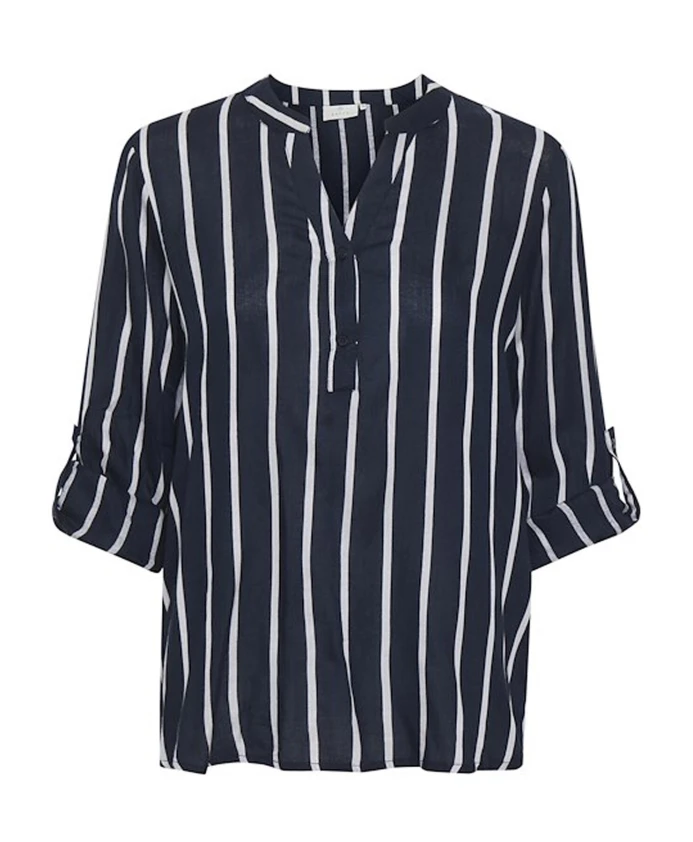 Полосатая блузка с длинными рукавами Kaffe, синий
Полосатая блузка с длинными рукавами Kaffe, синий