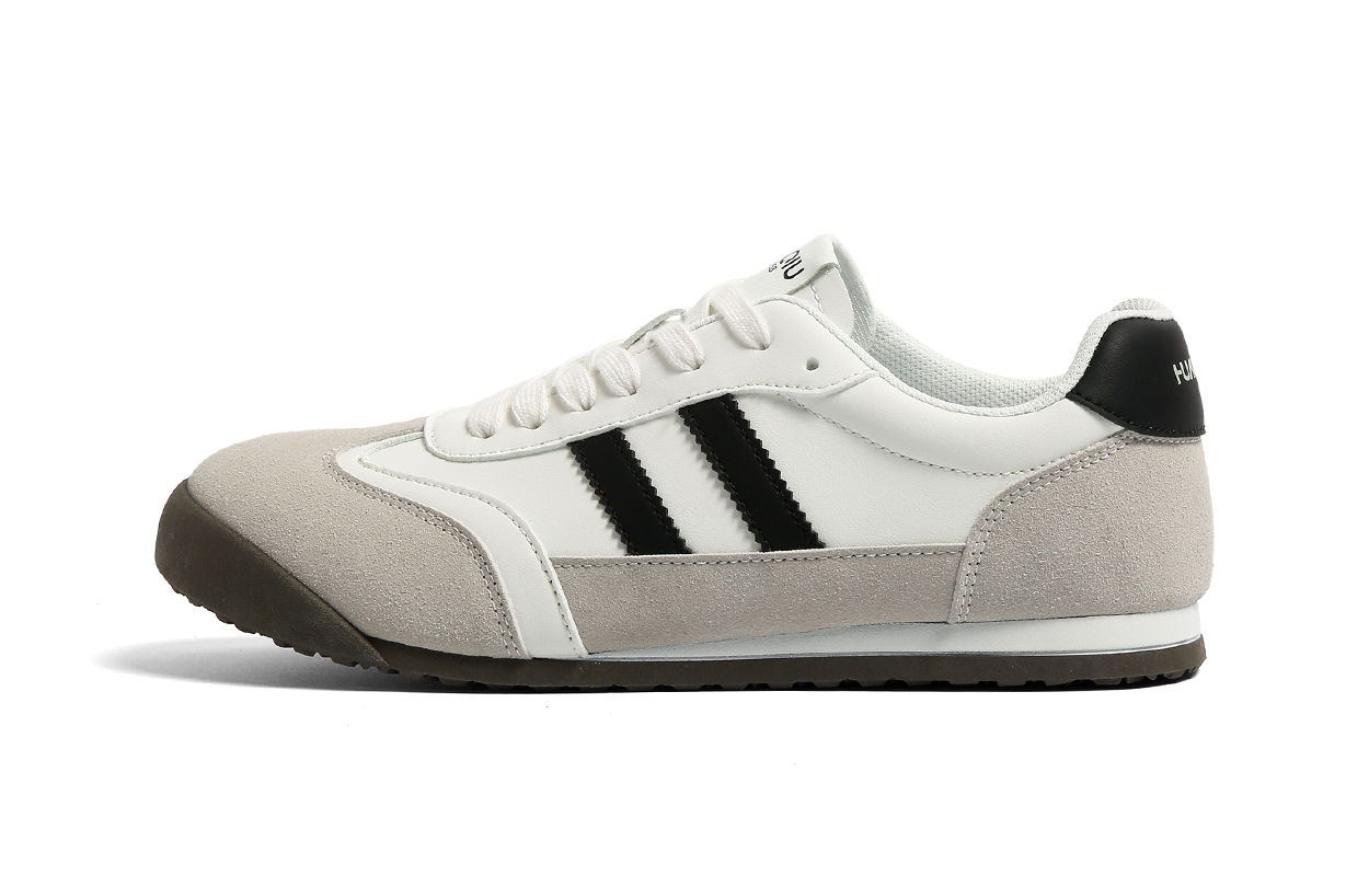 HUANQIU Амортизирующие устойчивые к истиранию дышащие противоскользящие низкие скейтерские кроссовки мужские бело-серые, цвет White Gray 
HUANQIU Амортизирующие устойчивые к истиранию дышащие противоскользящие низкие скейтерские кроссовки мужские бело-серые, цвет White Gray